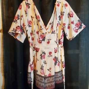 Three Pink Hearts romper